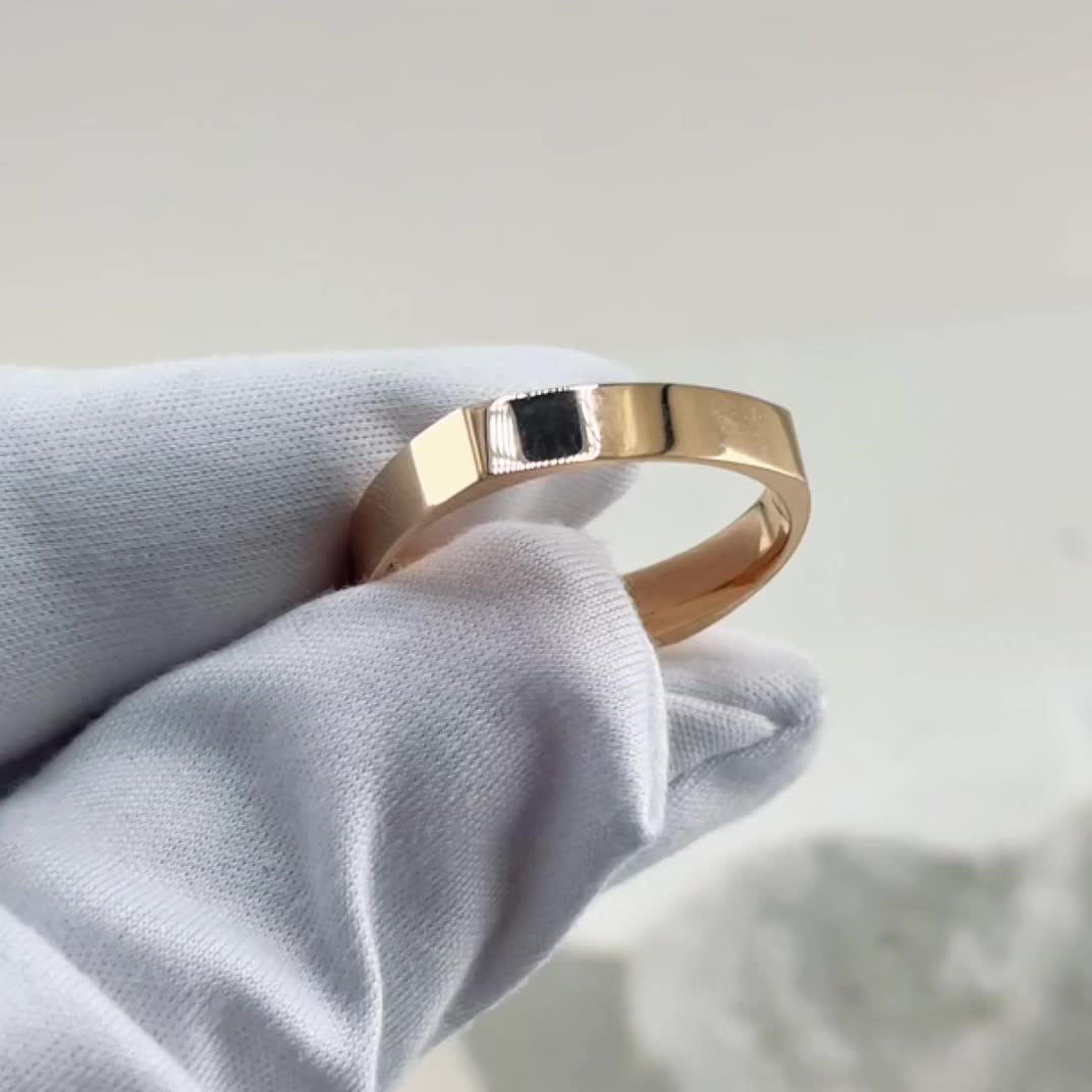 Кольцо обручальное из золота 585 пробы арт. КВ-4/к