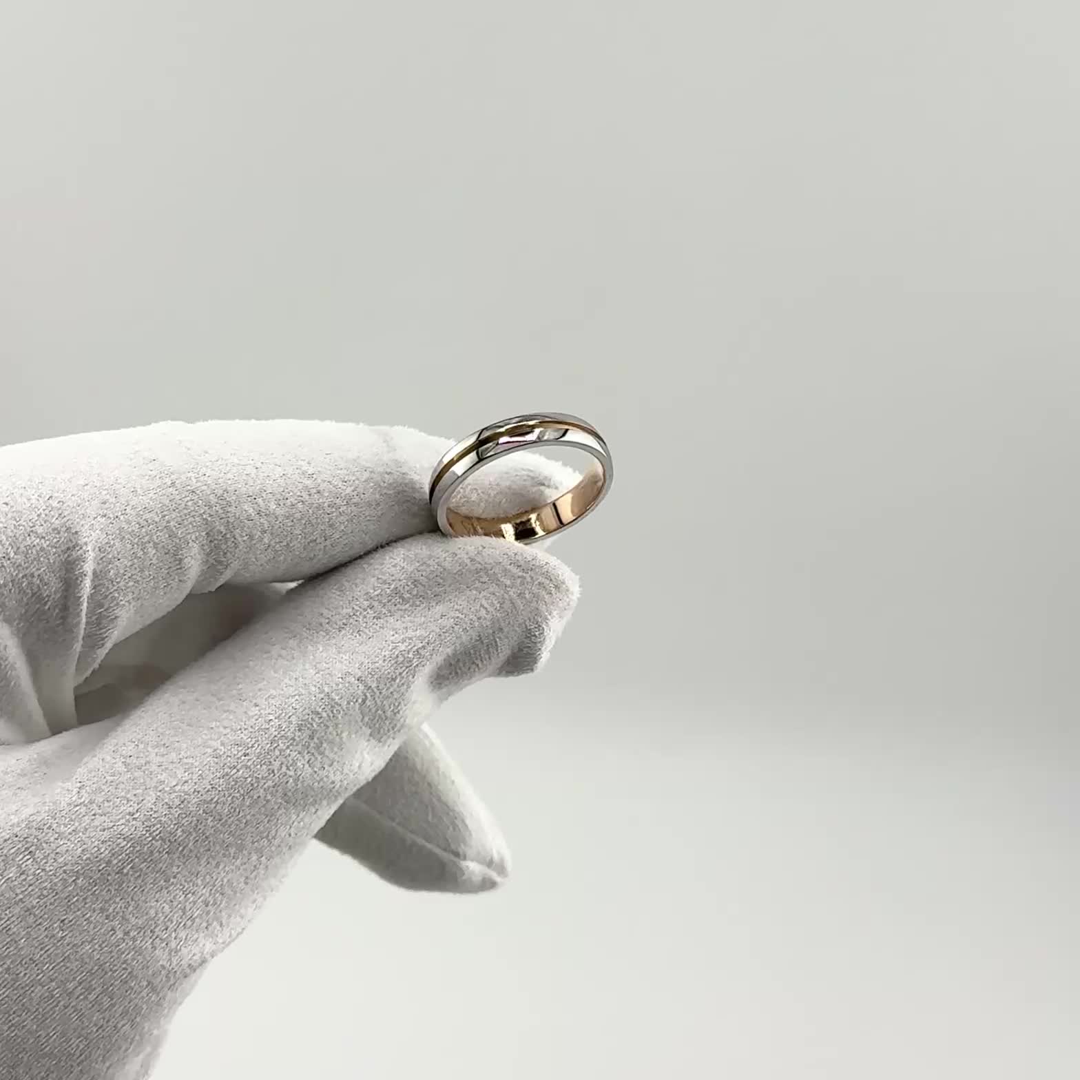 Кольцо обручальное из золота 585 пробы арт. Н-ЕК-1/бк