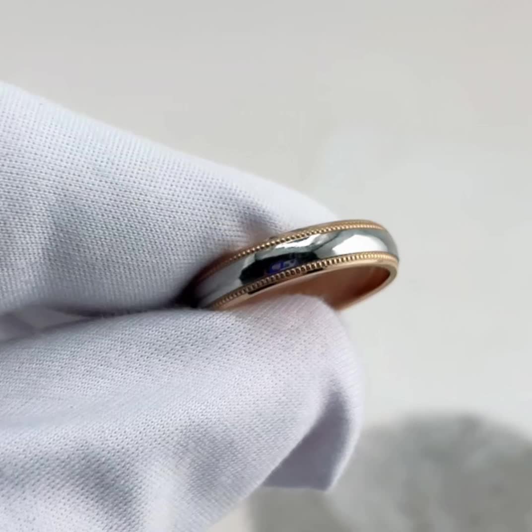 Кольцо обручальное из золота 585 пробы арт. Р-5/бк