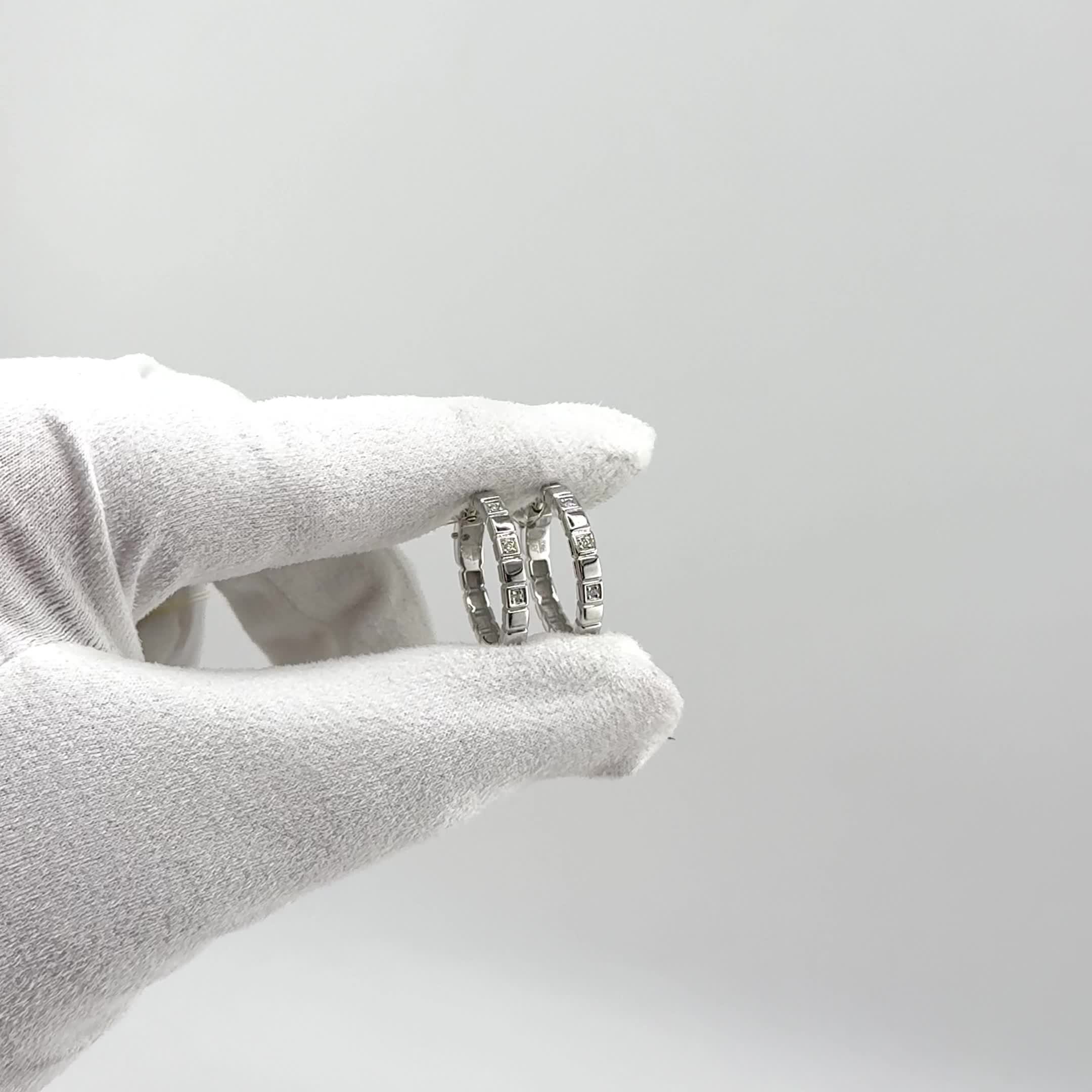 Серьги "Змеи" с бриллиантами из белого золота 585 пробы арт. С-1689-02