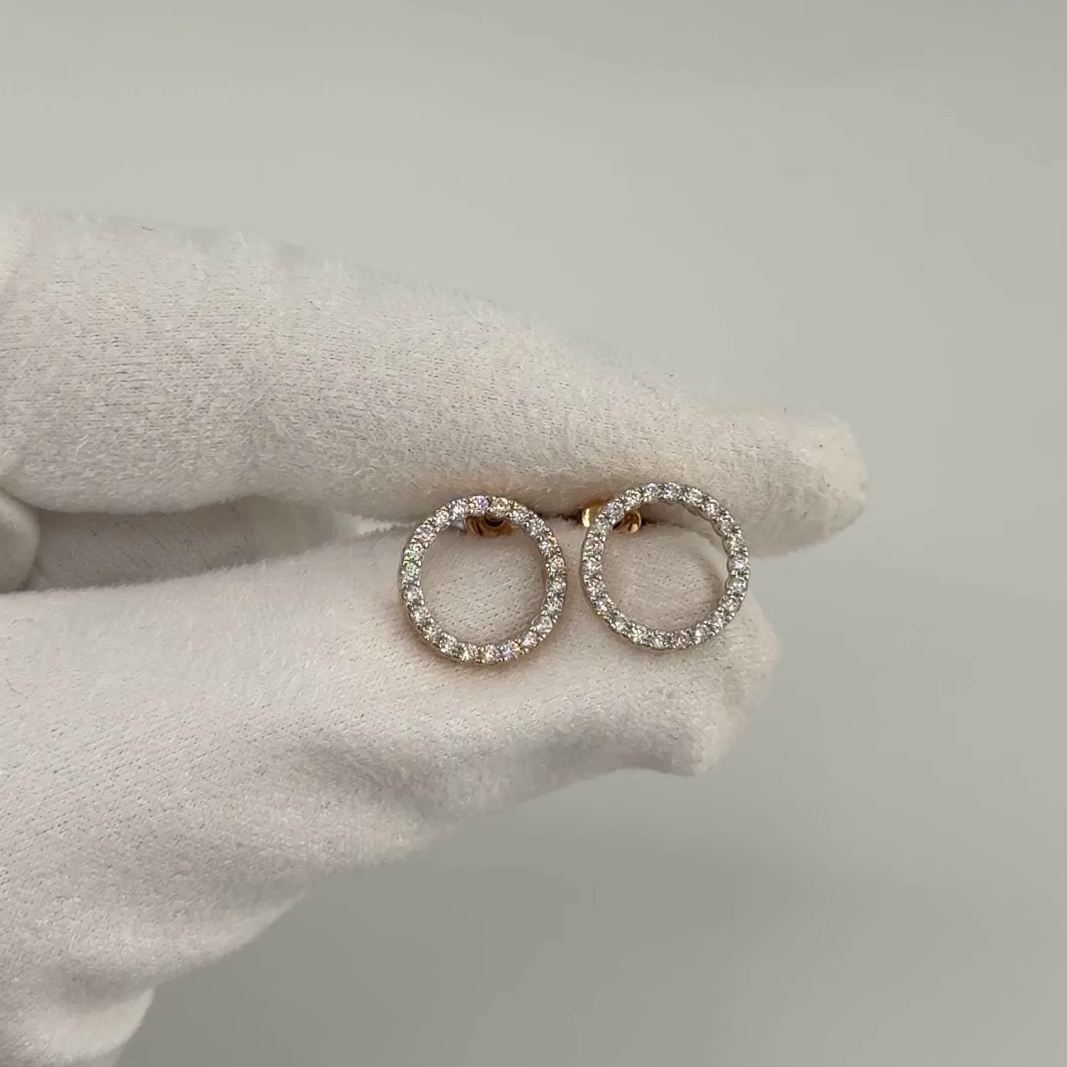 Пусеты с бриллиантами из золота 585 пробы арт. С/826-0120