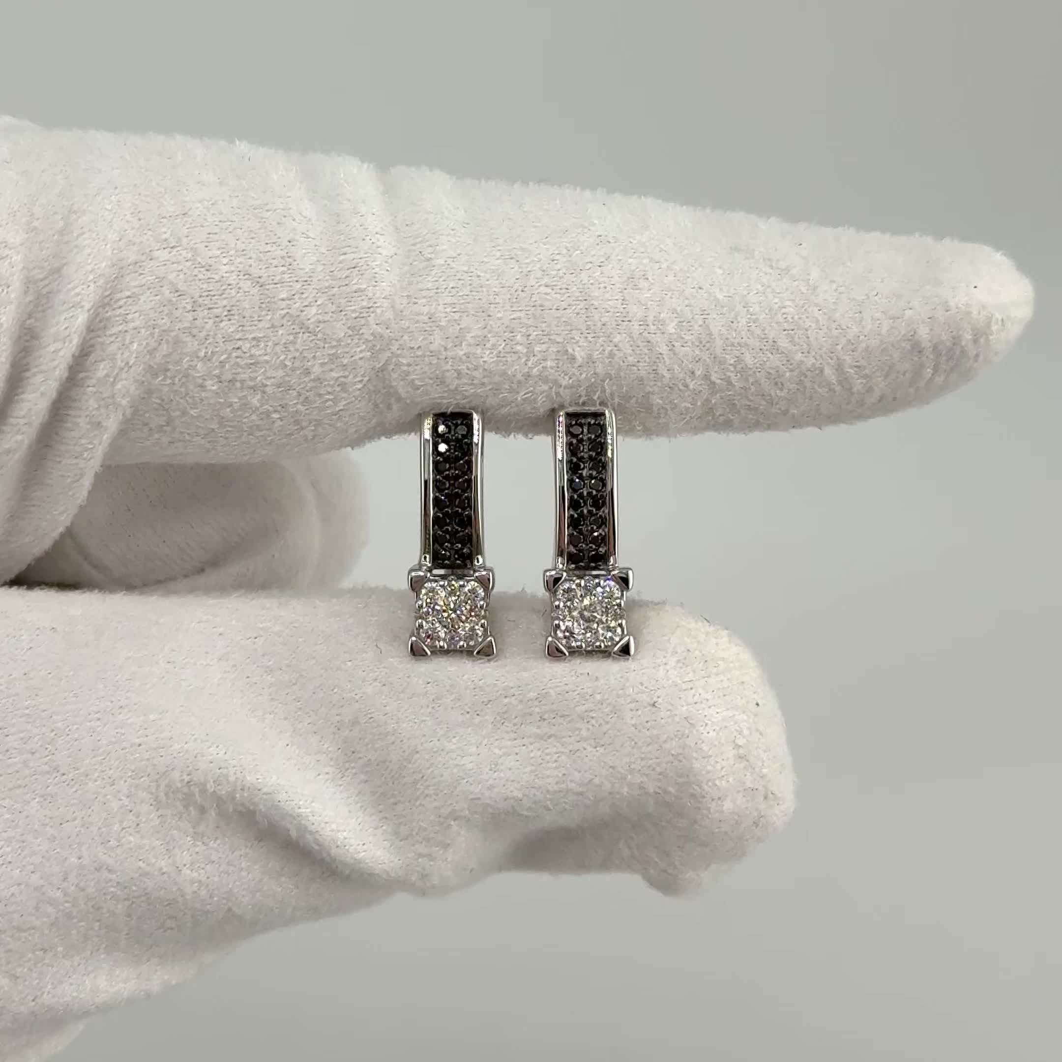 Серьги с бриллиантами из белого золота 585 пробы арт. С/944-225