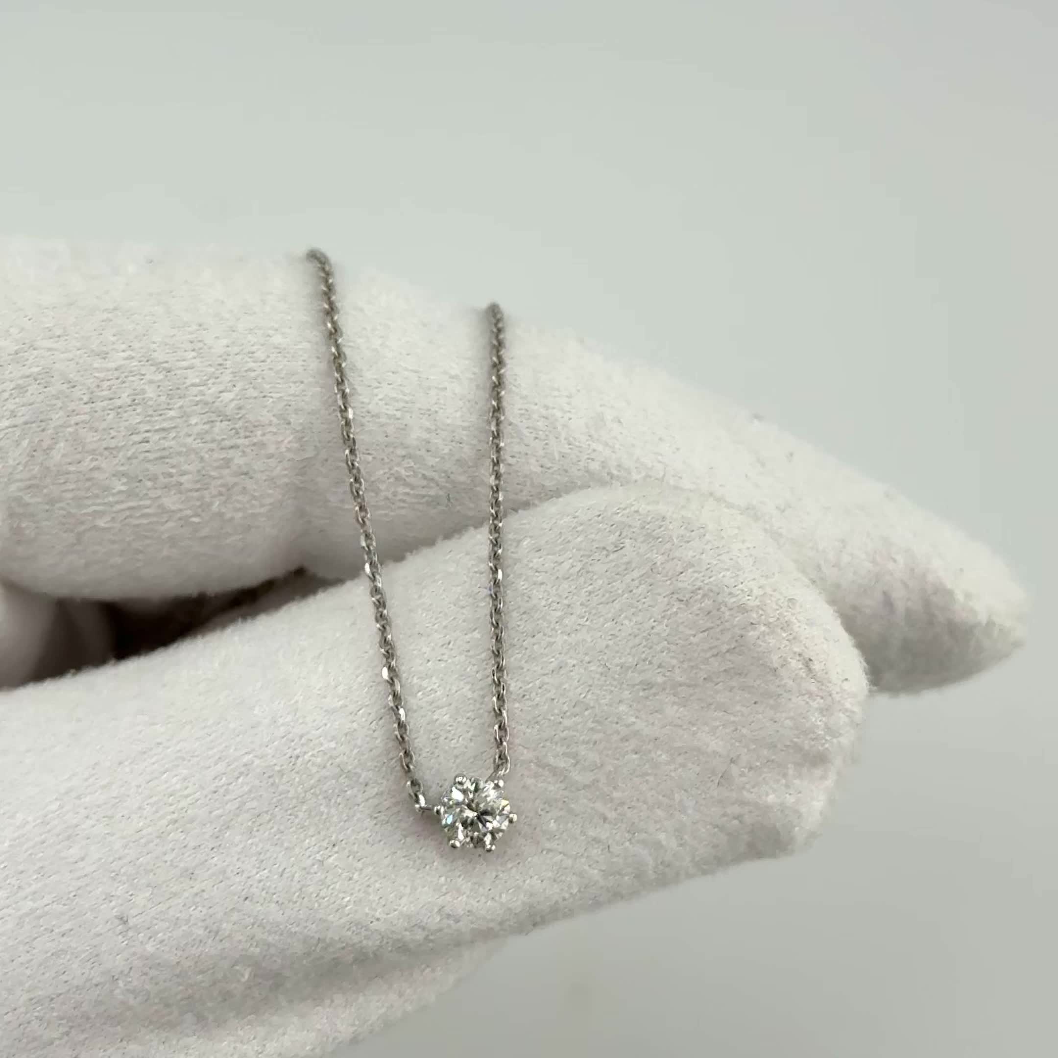 Колье с бриллиантом из белого золота 585 пробы арт. Ц/748/0,2-220