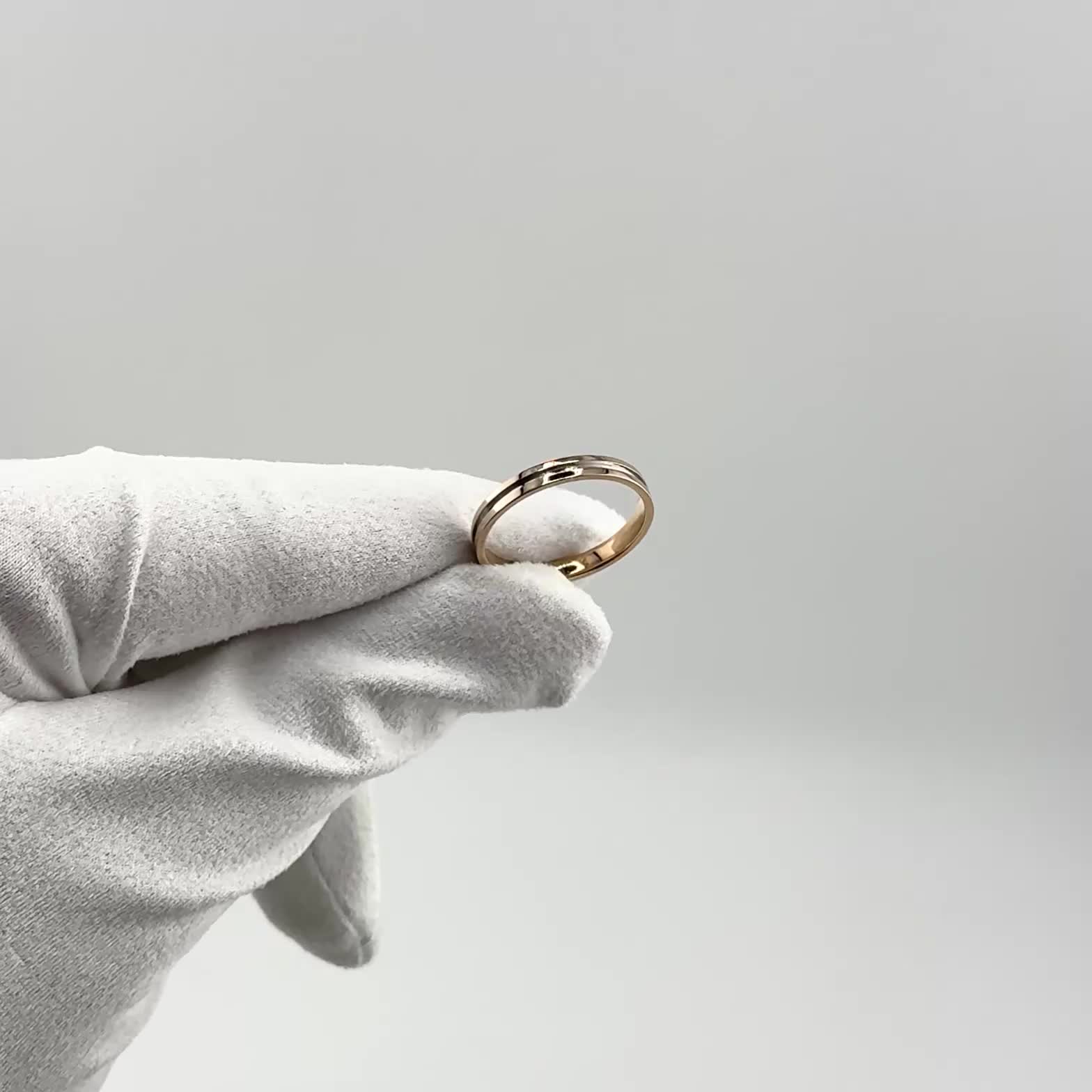 Кольцо обручальное из золота 585 пробы арт. ШН6/бк